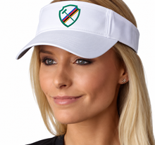 Load image into Gallery viewer, Cotton Twill Visor with the New York Croquet Club logo