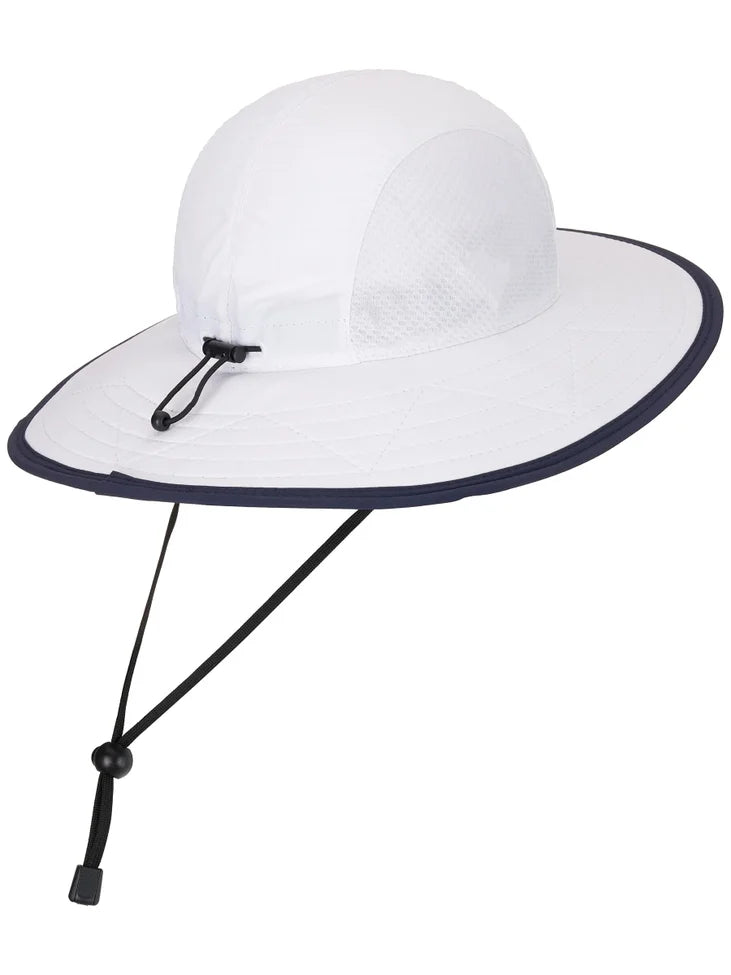 Seabird Sport Sun Protection Hat 50+UPF with Houston Croquet Logo White Tie Croquet