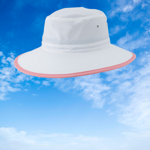 Chapeau Bucket Enfant Protection Solaire Zone – Rose Avec Lanière – UPF 50+