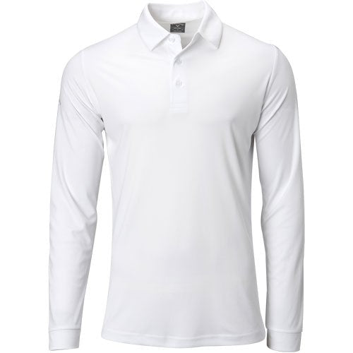Croquet Clothes White Long Sleeve Tec Polo White Tie Croquet
