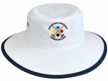 Load image into Gallery viewer, Wind Resistant Sun Protection Hat SPF 50 with Houston Croquet logo
