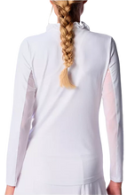 Load image into Gallery viewer, Double Ruffle UPF 50+ V Neck Top
