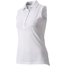 Load image into Gallery viewer, Women&#39;s  Sleeveless Tek Polo with the New York Croquet Club logo
