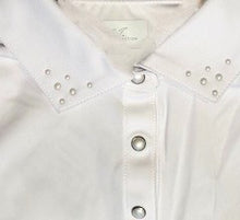 Load image into Gallery viewer, Greg Norman Polo with Pearl Studded Collar
