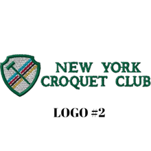 Load image into Gallery viewer, Green Grass Cotton Cable Vest with the New York Croquet Club logo
