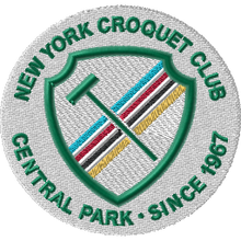 Load image into Gallery viewer, Green Grass Men&#39;s Classic Cotton Polo with the New York Croquet Club logo
