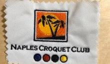 Load image into Gallery viewer, Green Grass Cotton Cable Sweater with Naples Croquet Club Logo
