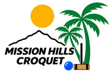 Load image into Gallery viewer, Cotton Baseball Cap with the Mission Hills Croquet club logo
