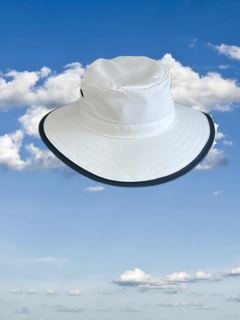 Wind Resistant Sun Protection Hat SPF 50 with the Burlingame Croquet Club Logo