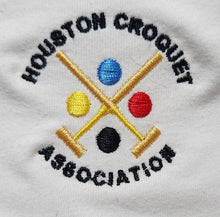 Load image into Gallery viewer, Cotton Twill Visor with Houston Croquet Association logo
