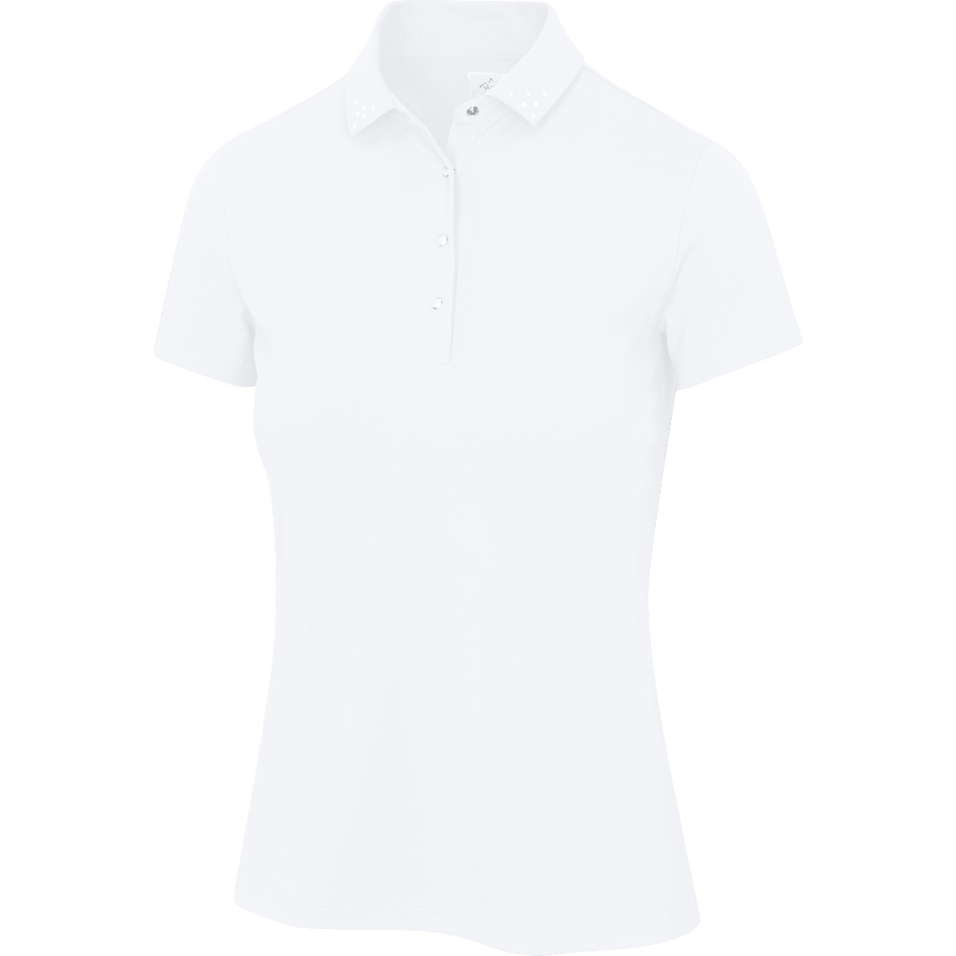 Greg Norman Polo with Pearl Studded Collar