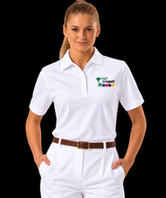 Load image into Gallery viewer, Green Grass Women's Short Sleeve Cotton Polo with the CCO Logo
