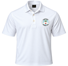 Load image into Gallery viewer, Men's Short Sleeve Tech  Polo Embroidered with the  Pinehurst Croquet Club logo
