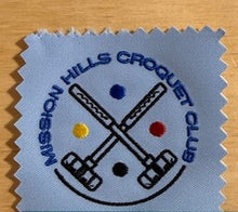 Load image into Gallery viewer, Ponytail Bucket Hat with the Mission Hills Croquet Club logo

