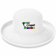 Load image into Gallery viewer, Wallaroo Woven  Sun Protection Hat with the CCO Logo
