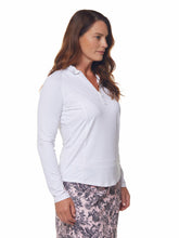 Load image into Gallery viewer, Bette &amp; Court Sun Protection Mock Collar Shirt
