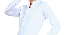 Load image into Gallery viewer, Double Ruffle UPF 50+ V Neck Top
