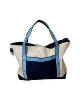 Load image into Gallery viewer, Large Zipper Canvas Tote Bag
